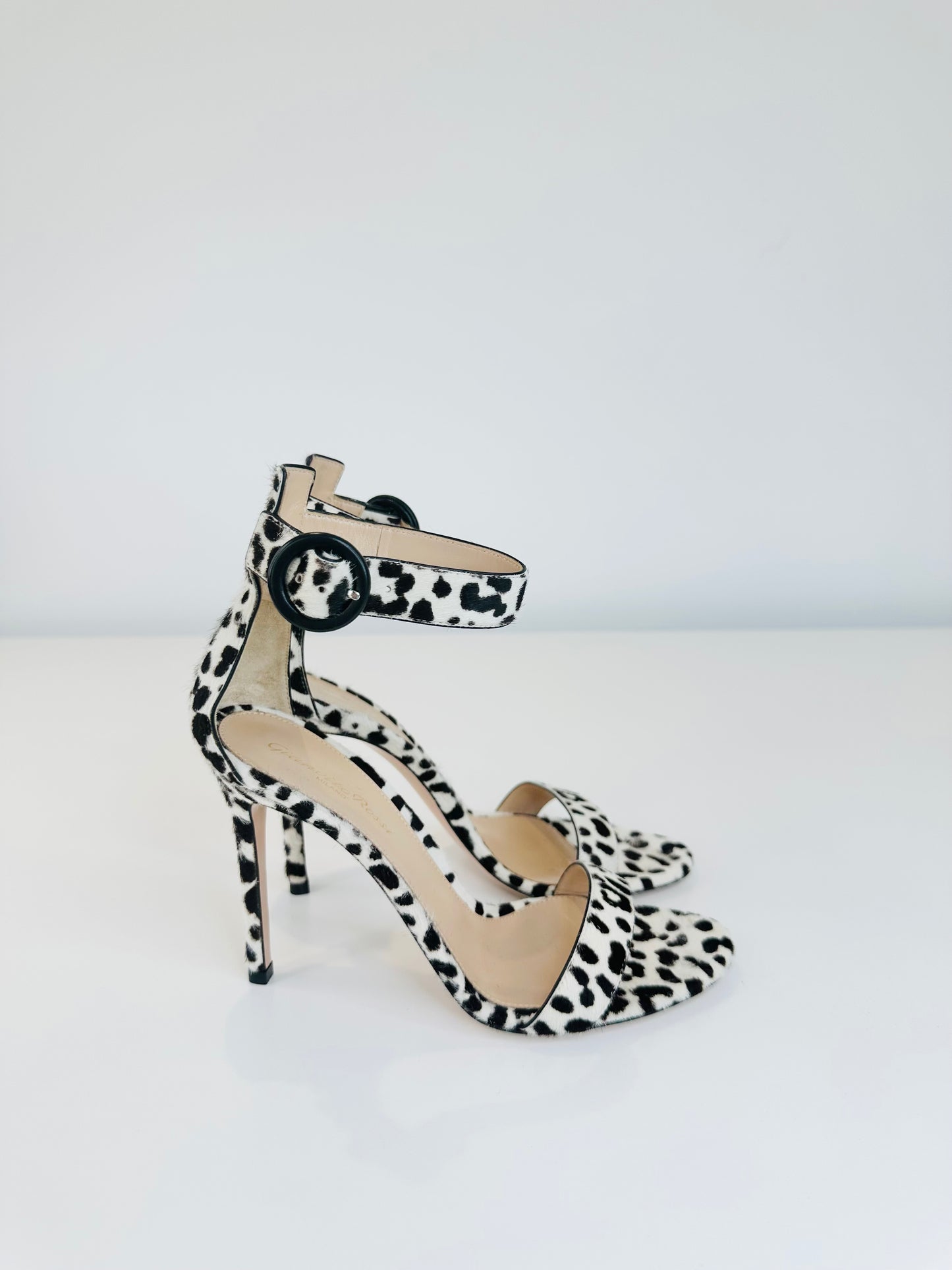 Leopard Print Portofino Sandals - Size 37.5