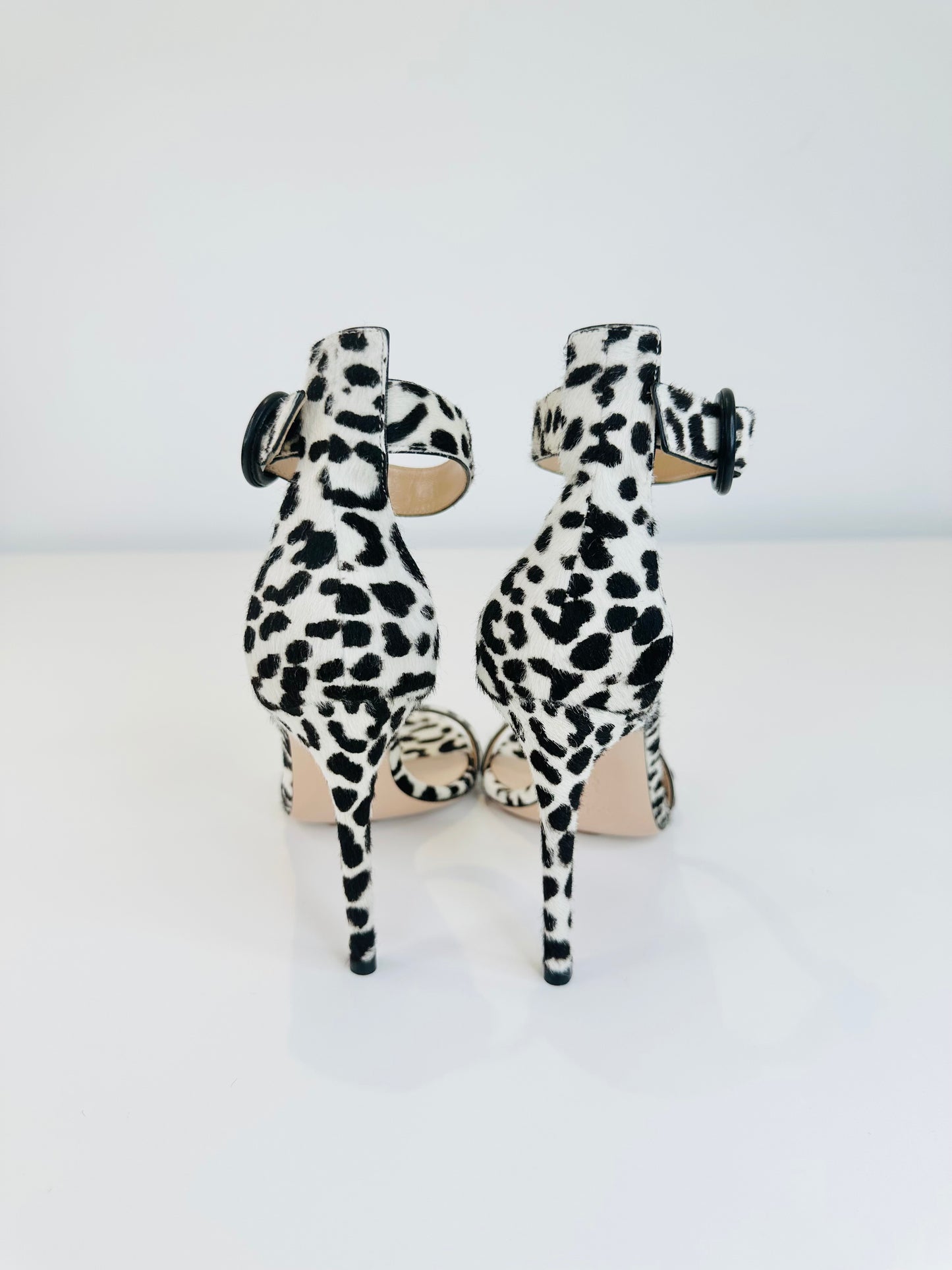 Leopard Print Portofino Sandals - Size 37.5
