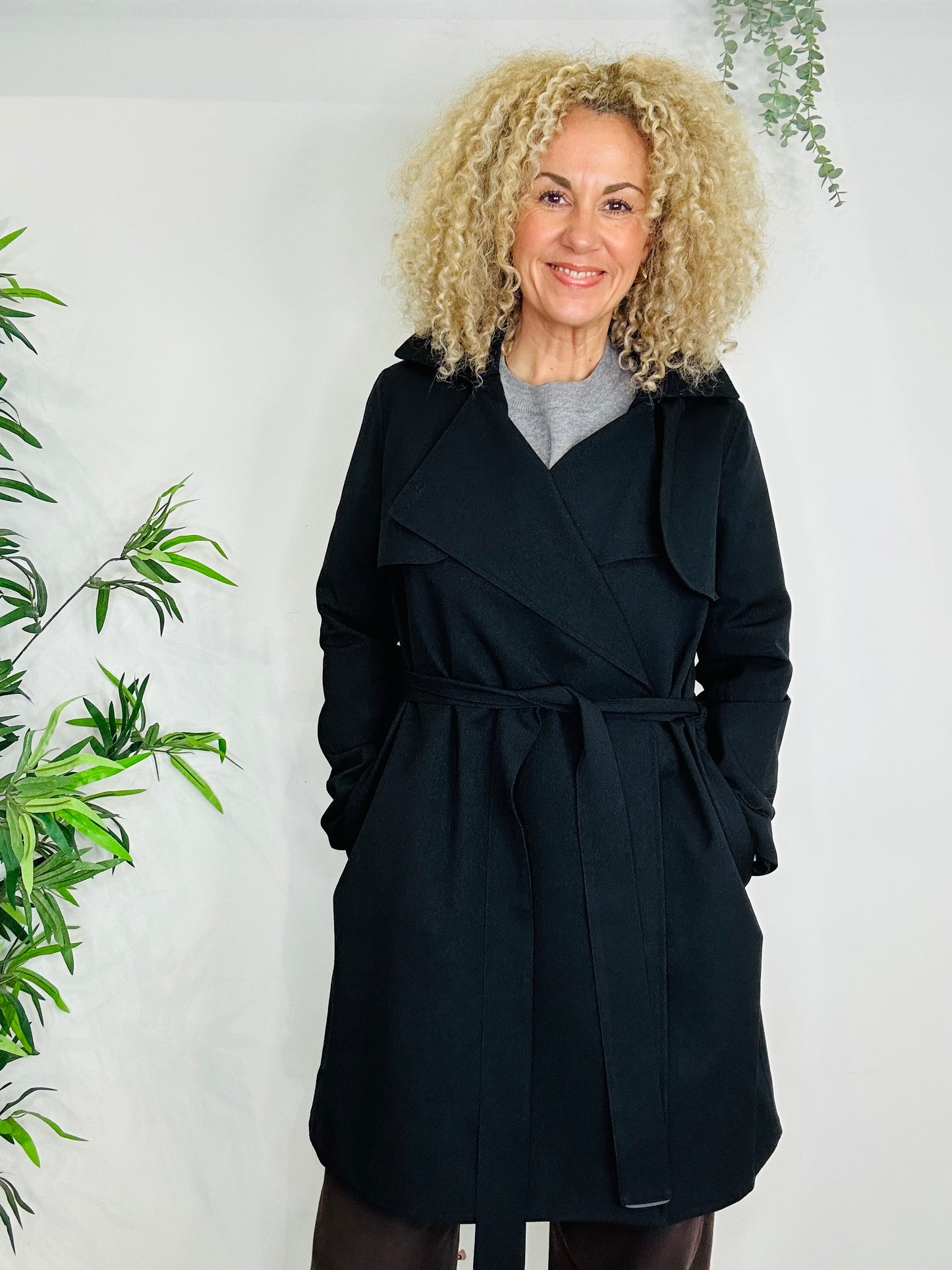 Belted Trench Coat - Size M