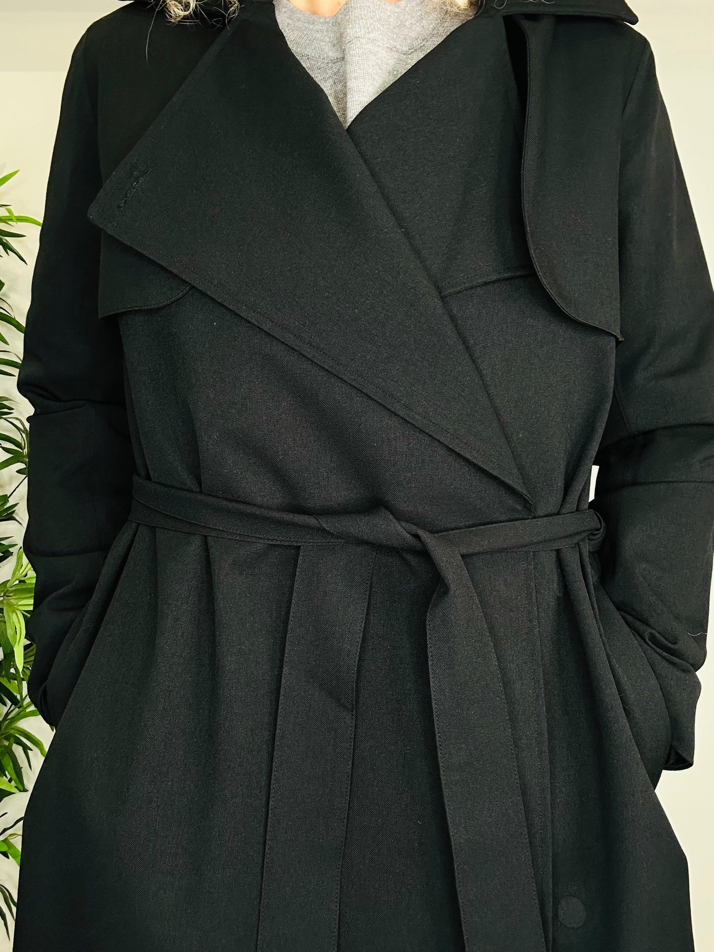 Belted Trench Coat - Size M