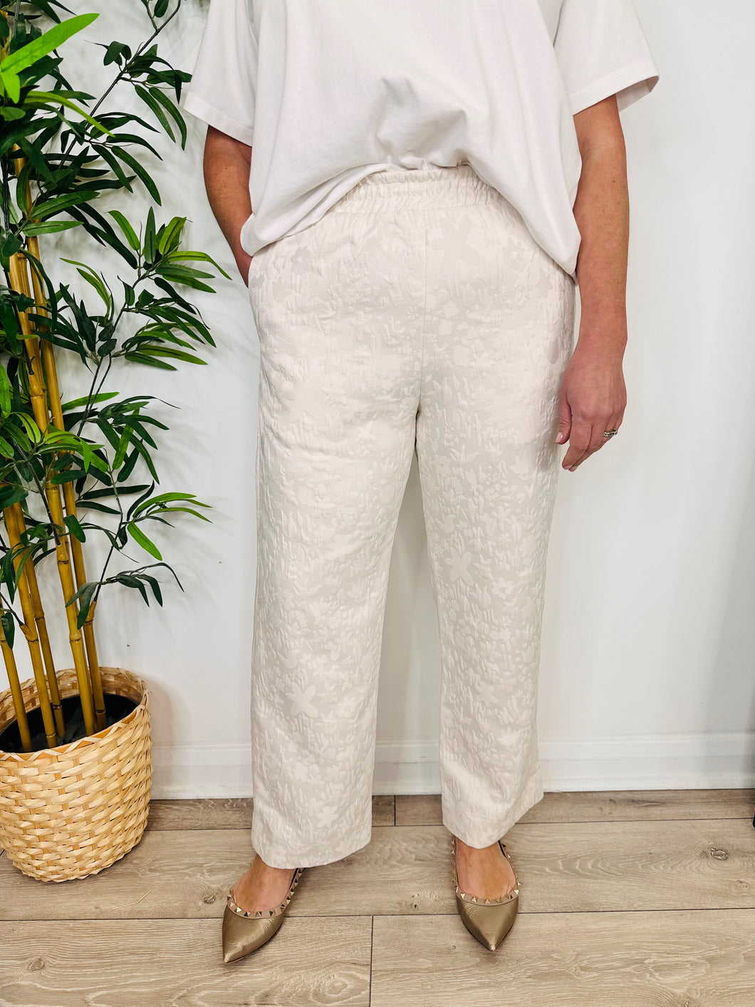 Straight Leg Trousers - Size S