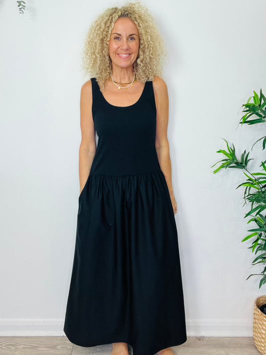 Cotton Maxi Dress - Size L