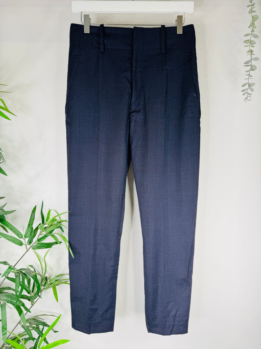 Wool Check Trousers - Size 36