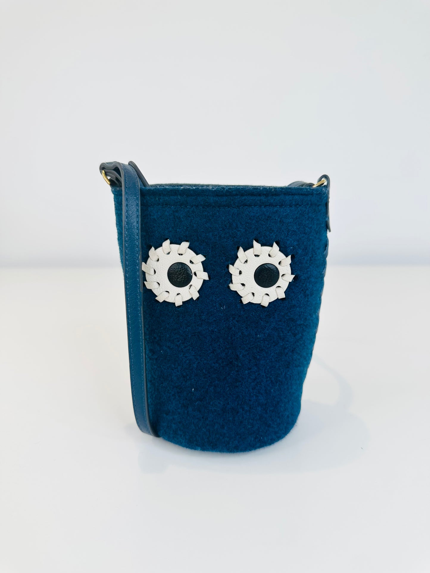 Mini Felt Eyes Crossbody Bag