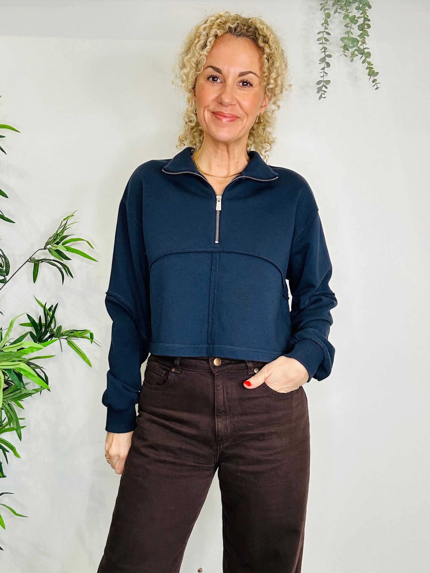 Half Zip Sweatshirt - Size M