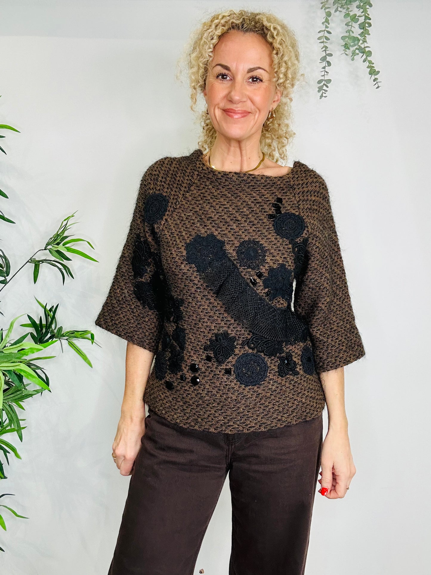 Embroidered Knitted Jumper - Size 1