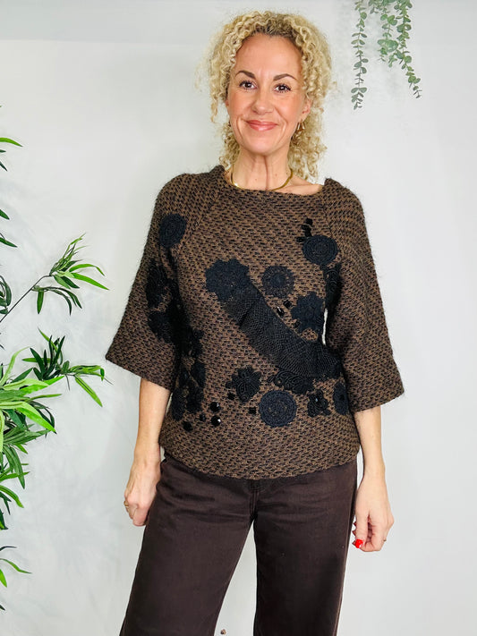 Embroidered Knitted Jumper - Size 1
