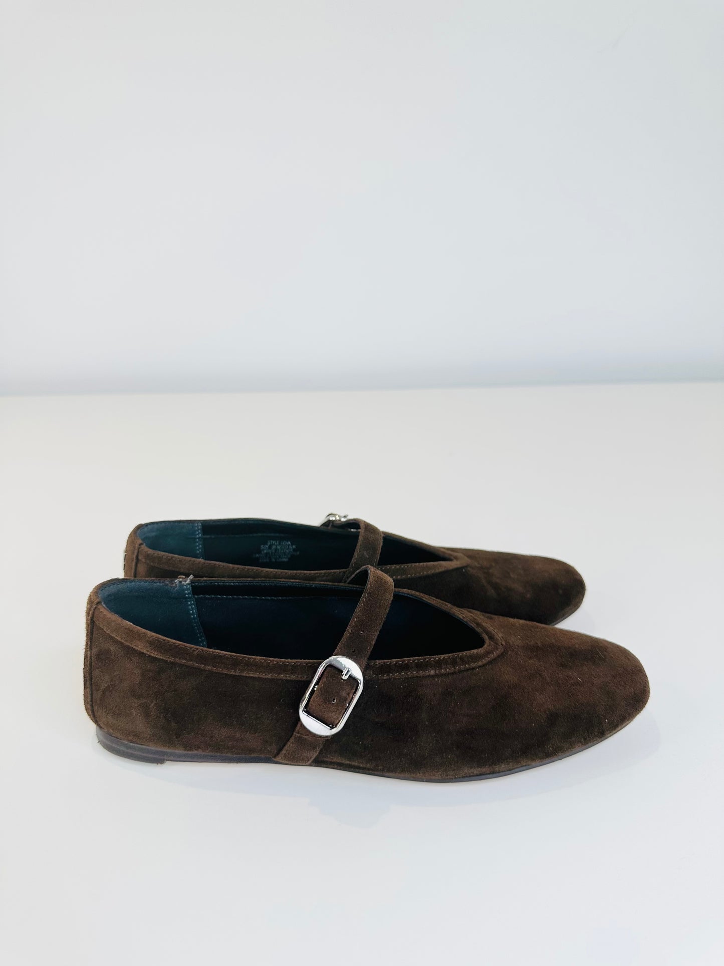 Suede Mary Janes - Size 36
