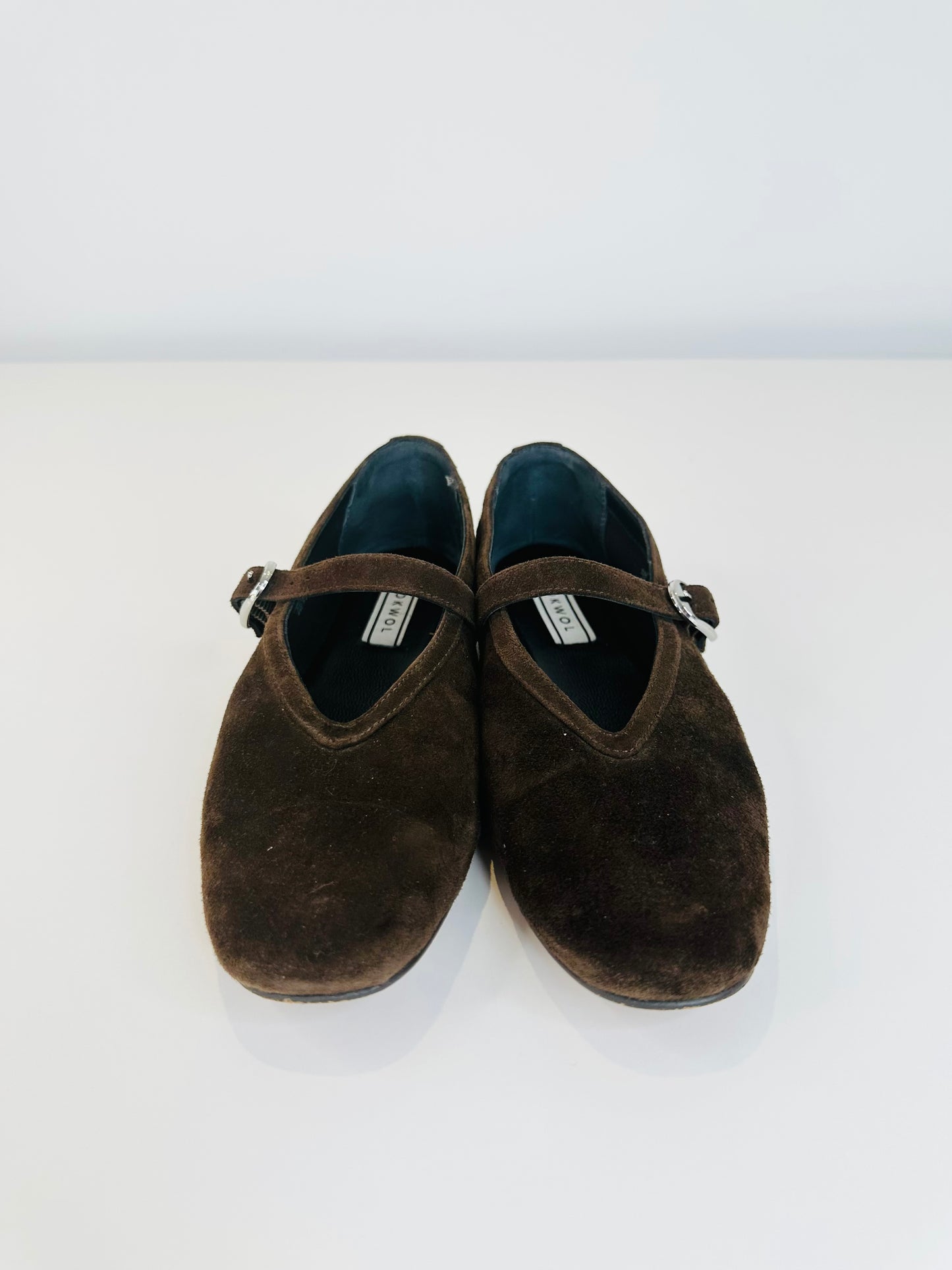 Suede Mary Janes - Size 36