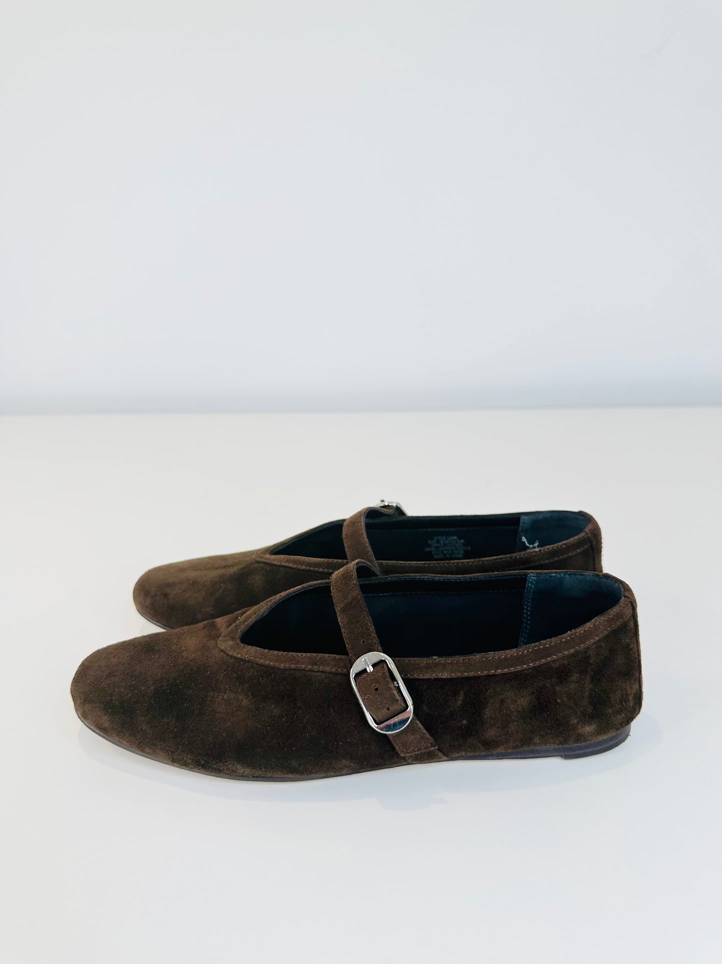 Suede Mary Janes - Size 36