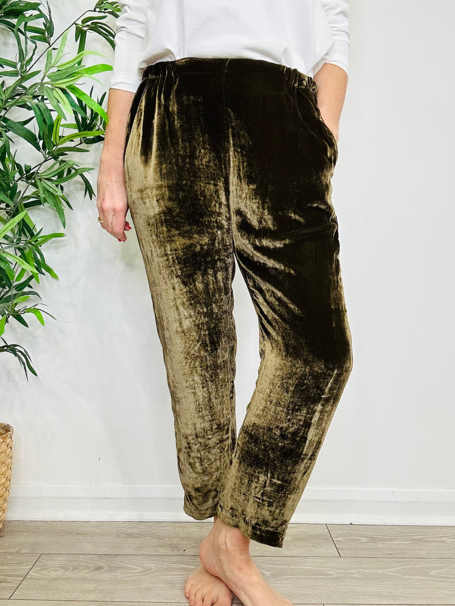 Velvet Trousers - Size 36