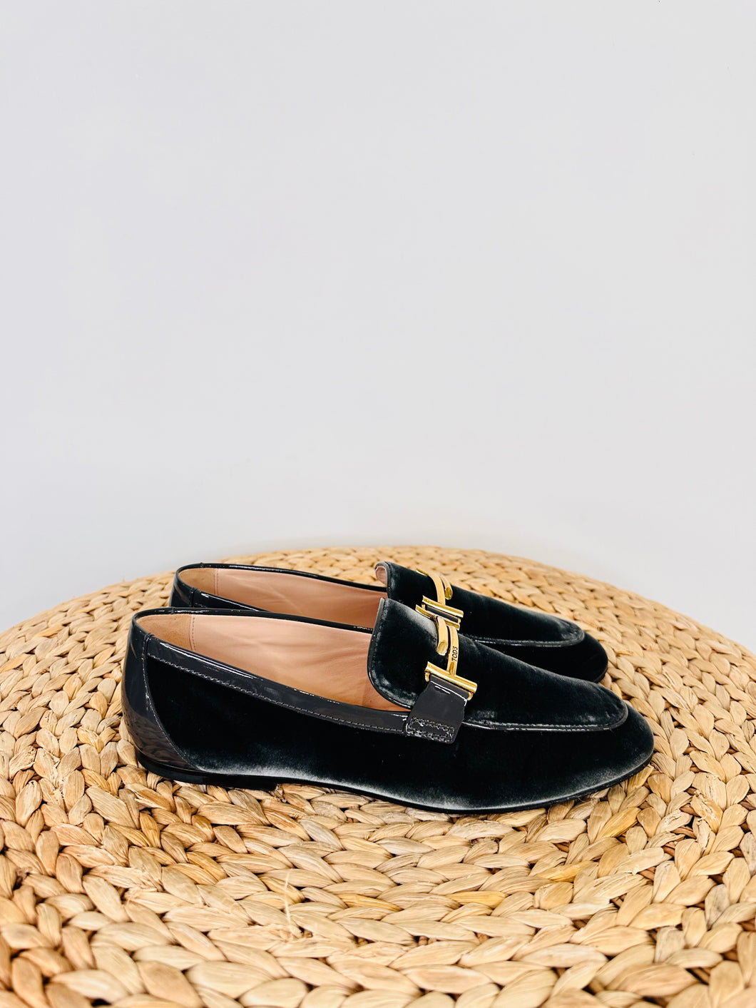 Velvet Loafers - Size 38