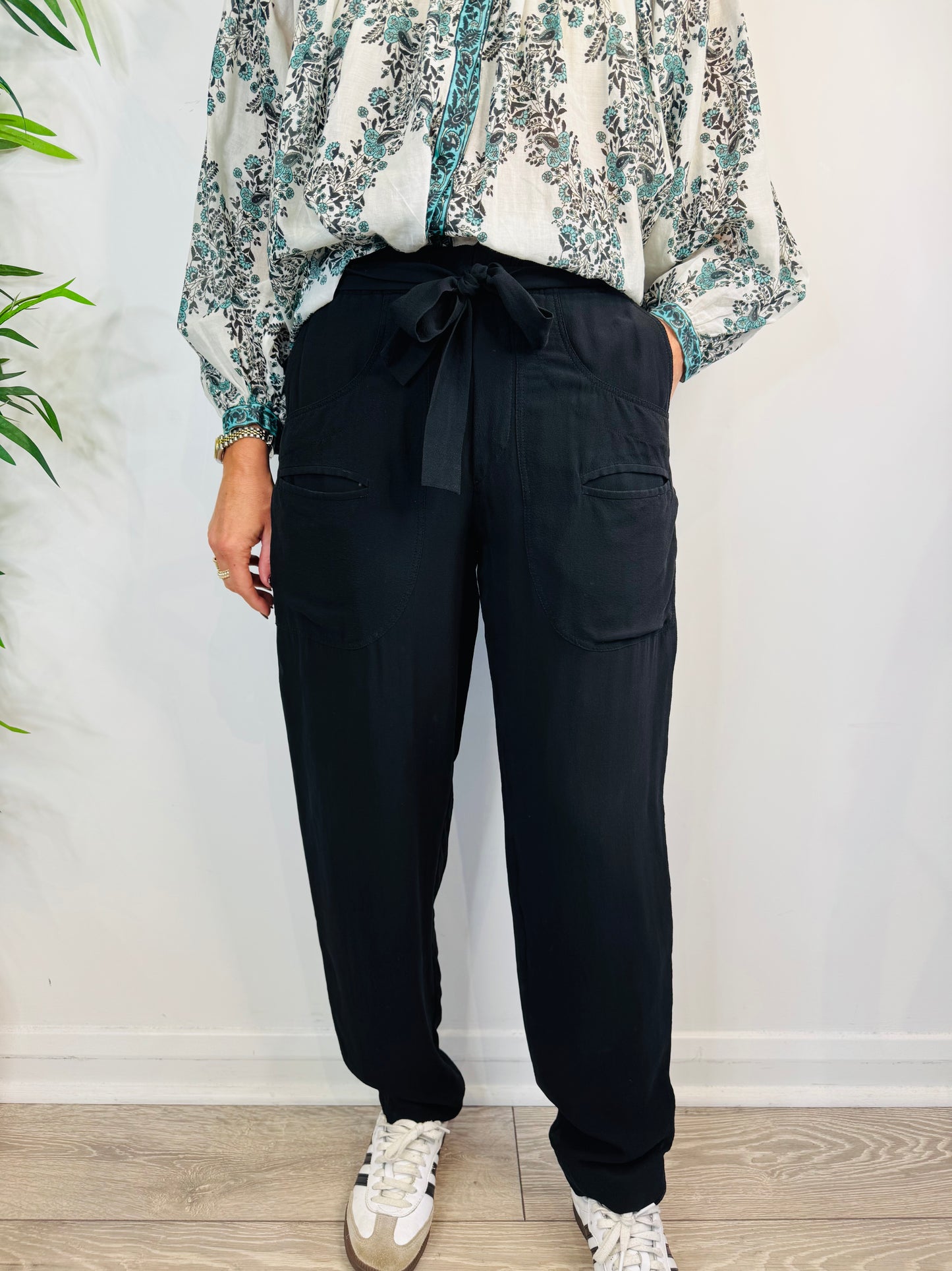 Silk Trousers - Size 34