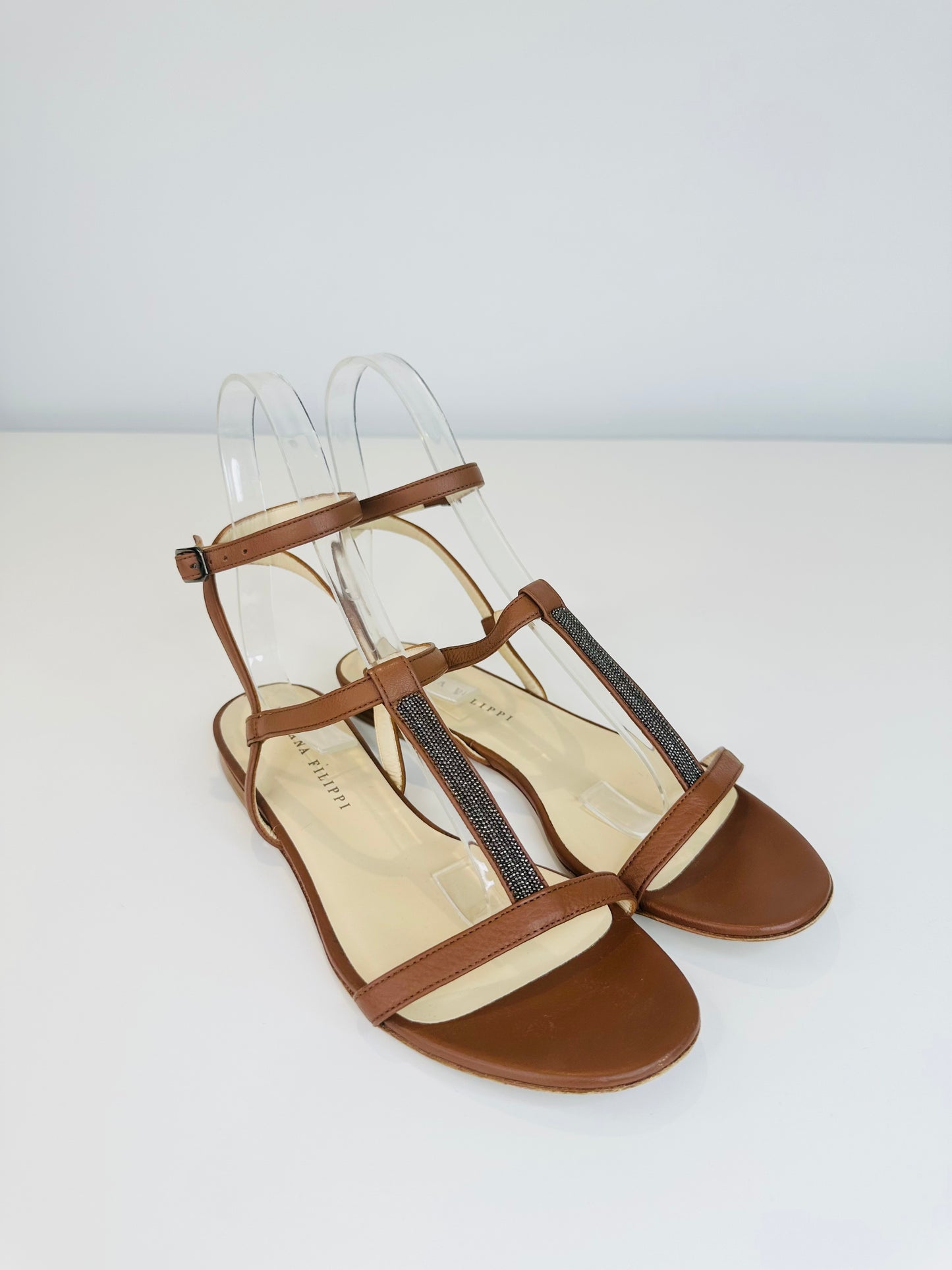 Leather Sandals - Size 39