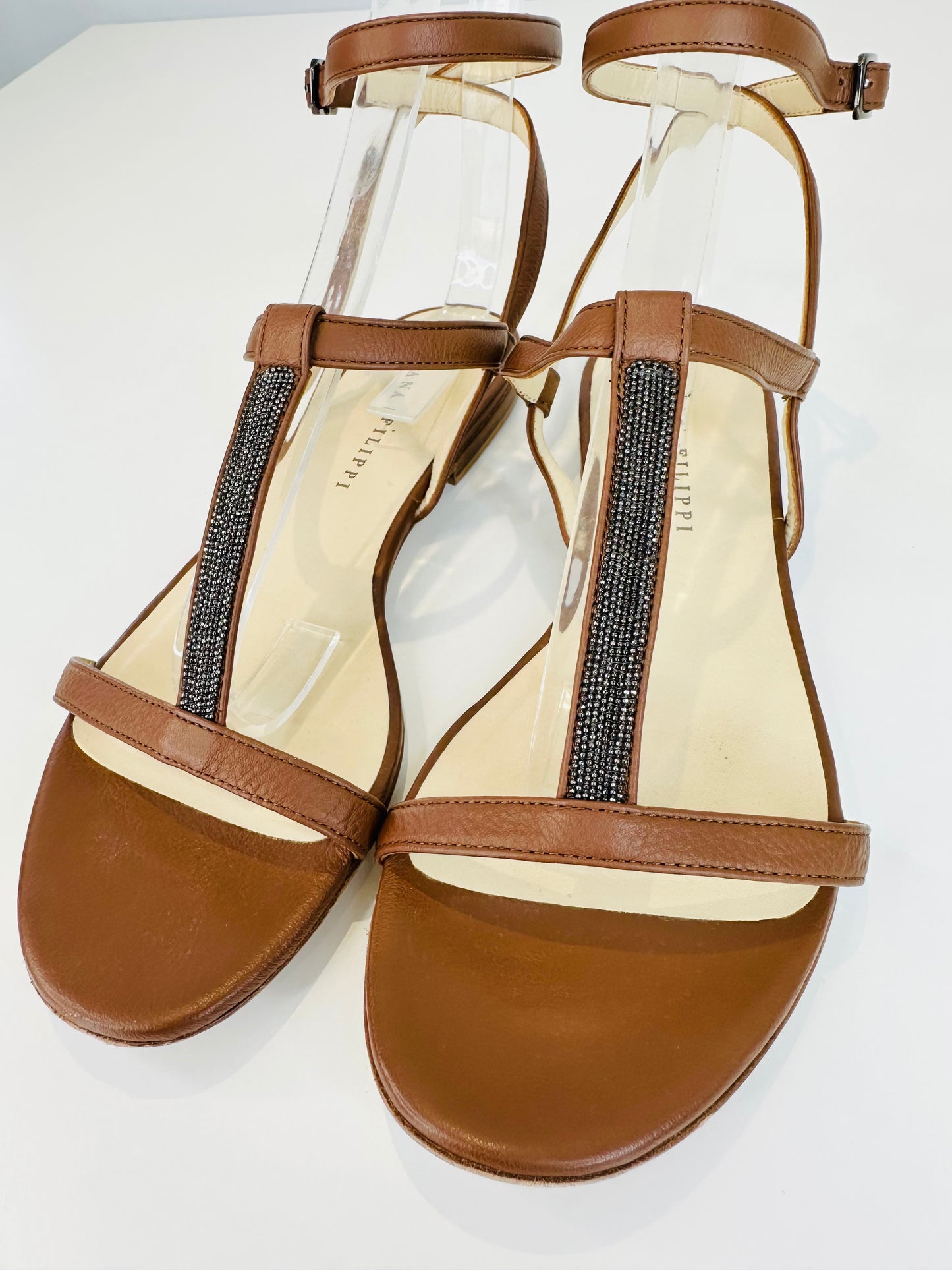 Leather Sandals - Size 39