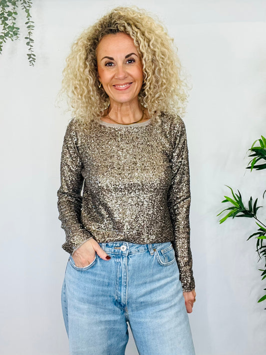 Sequin Jumper - Size S
