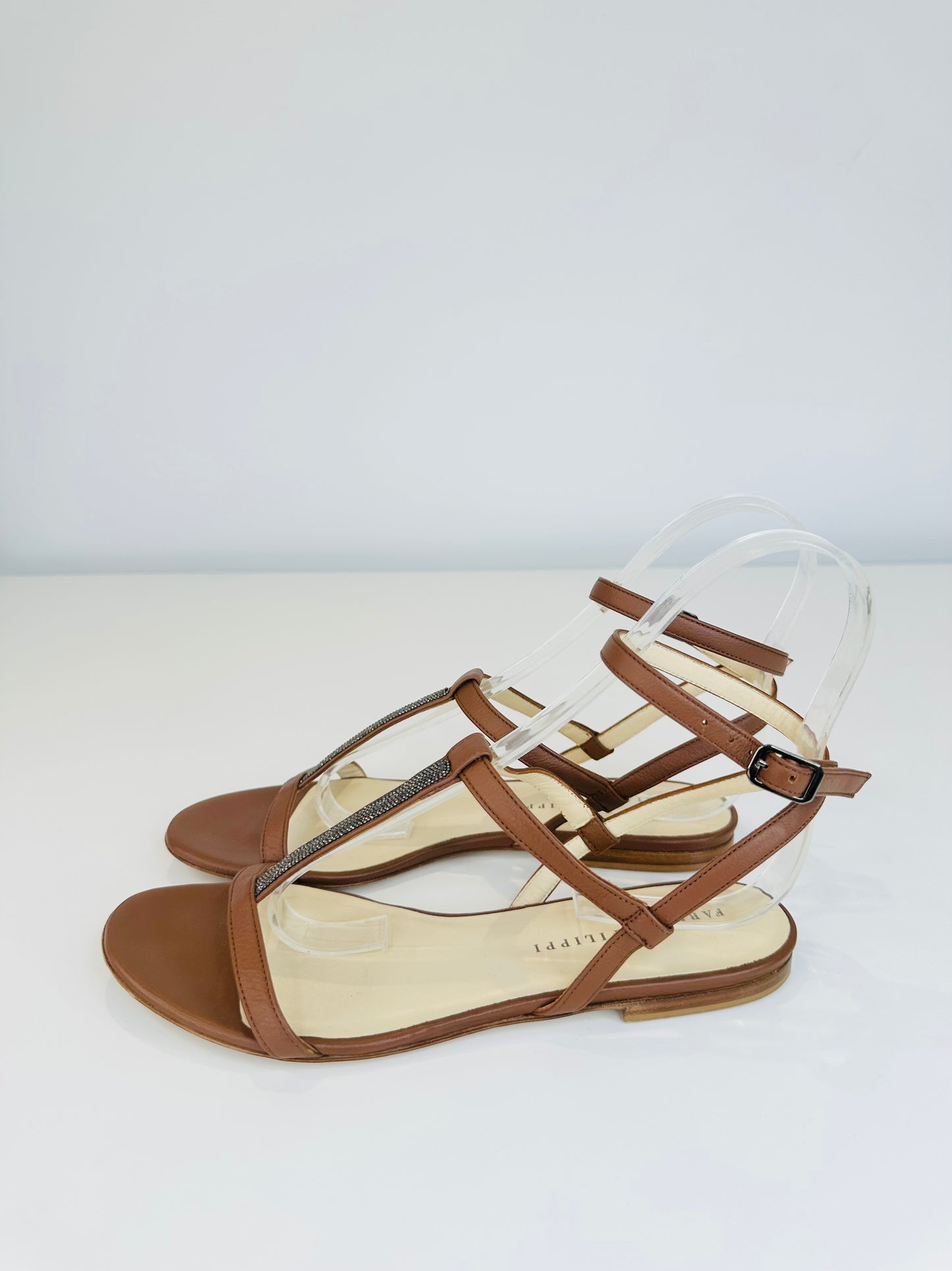 Leather Sandals - Size 39