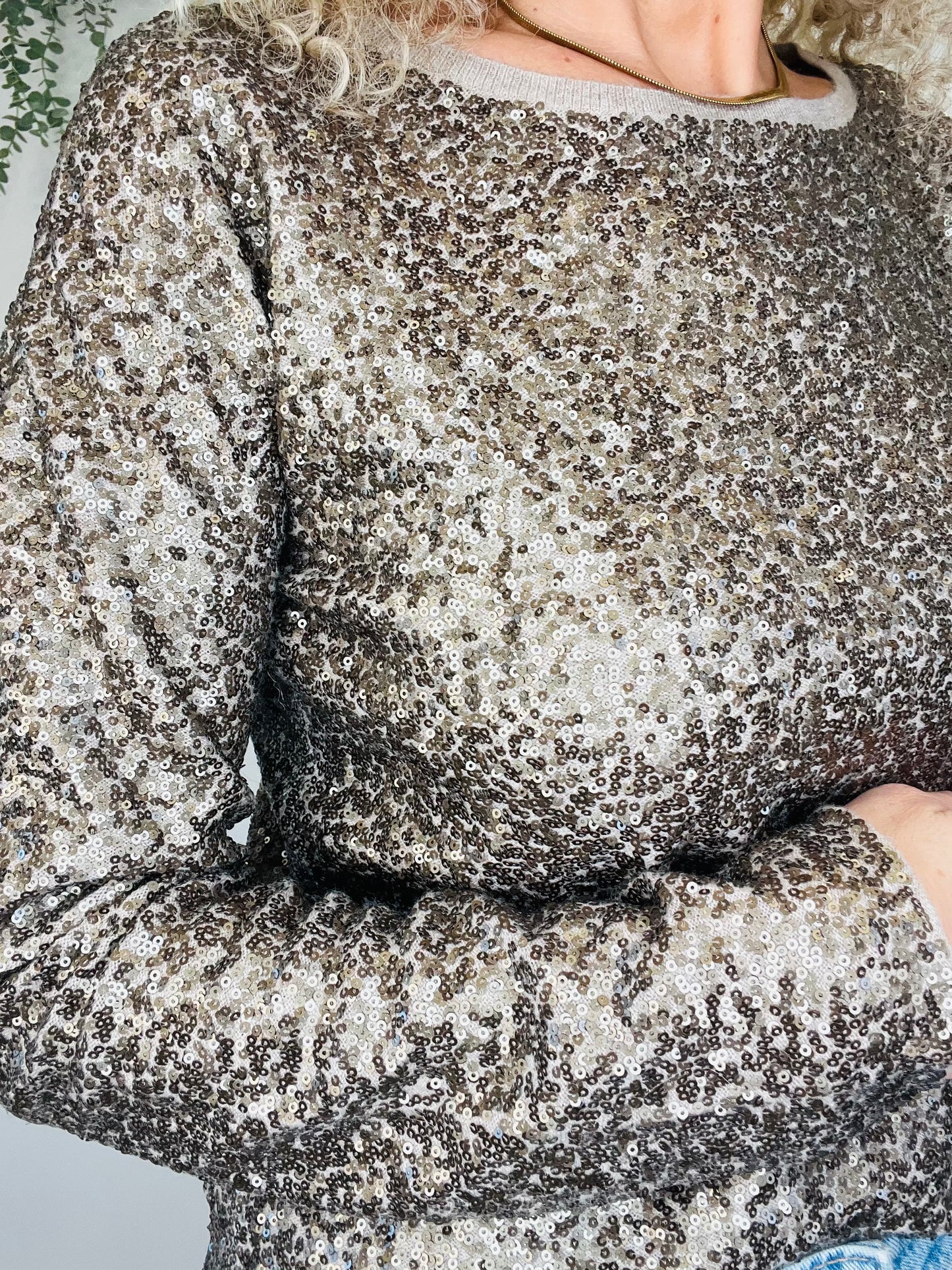 Sequin Jumper - Size S