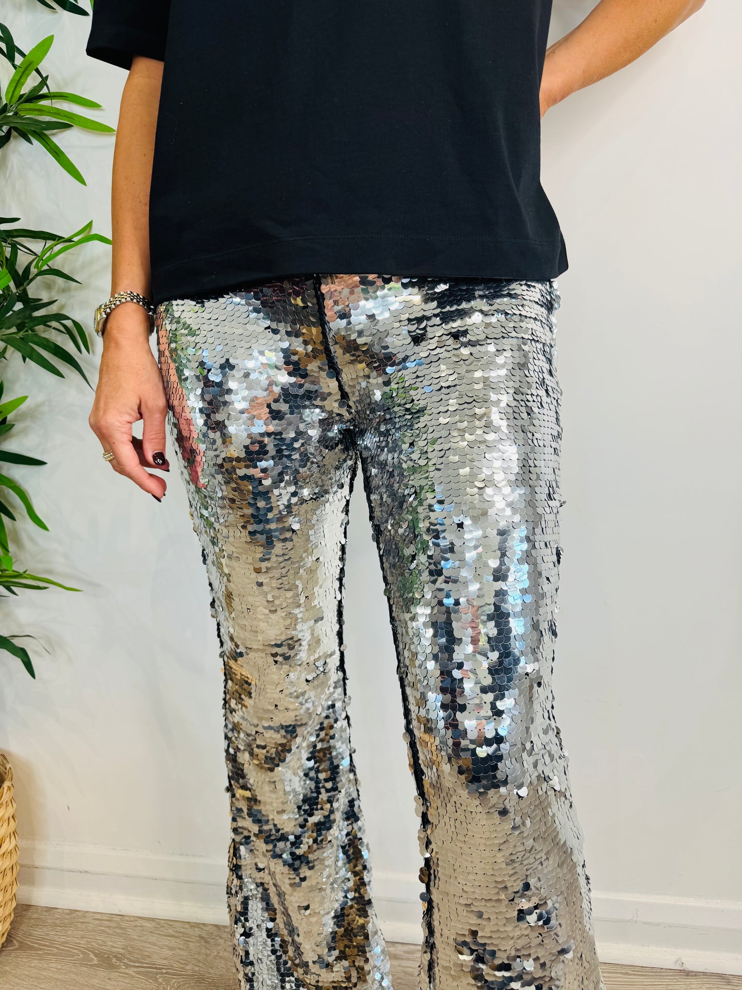 Sequin Cilla Trousers - Size S/M