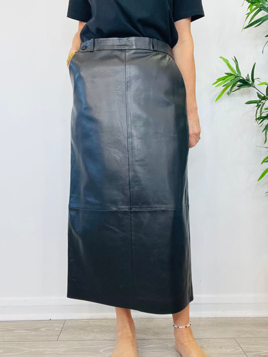 Leather Skirt - Size 14