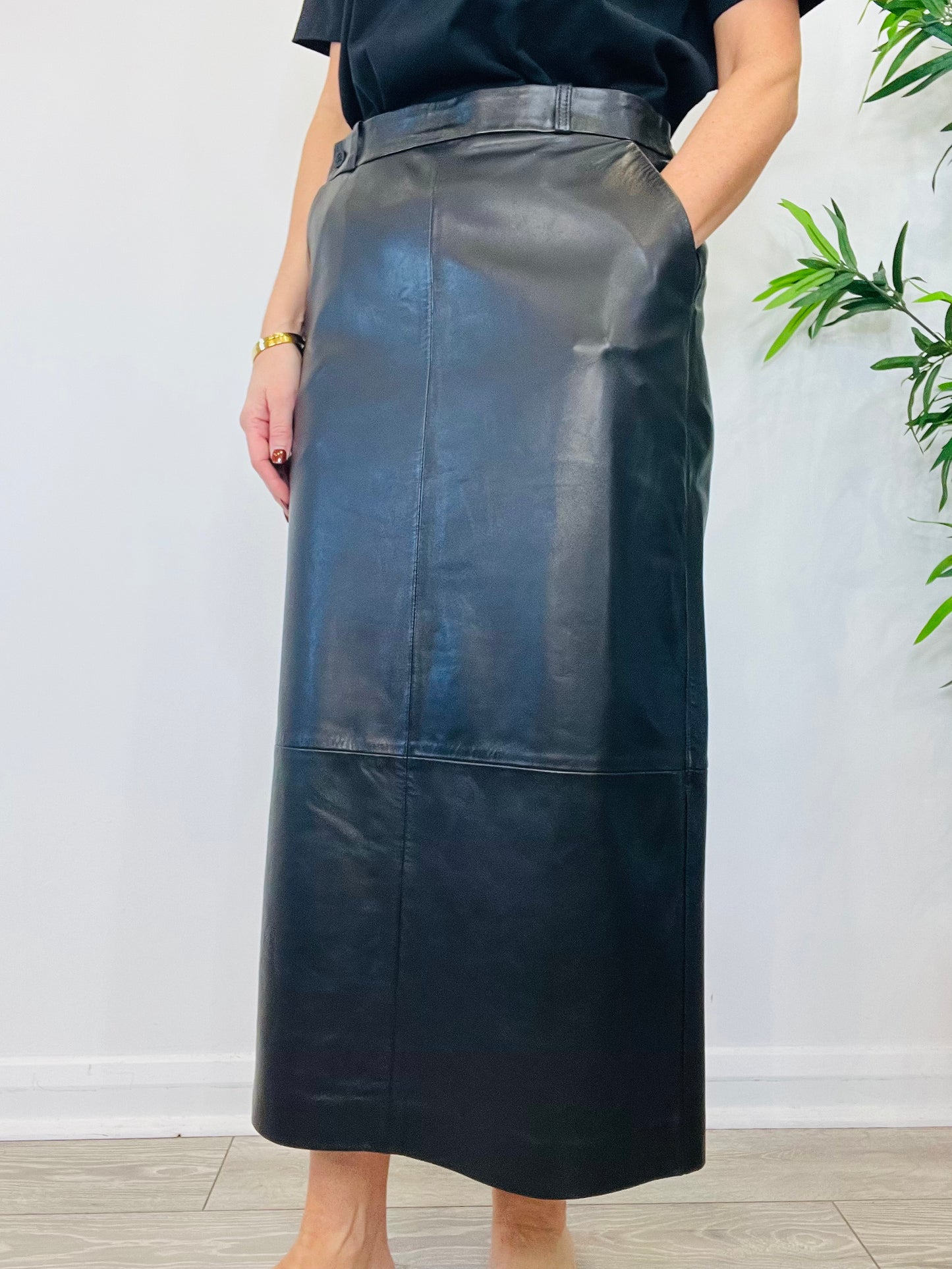 Leather Skirt - Size 14