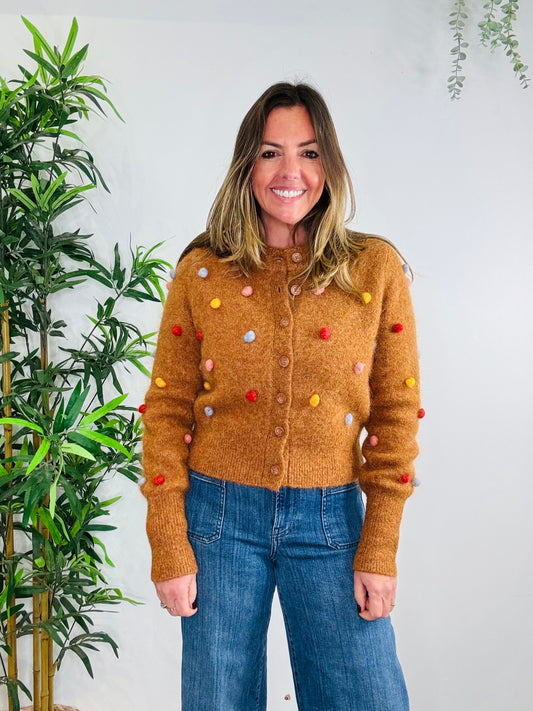 Pom Pom Cardigan - Size S