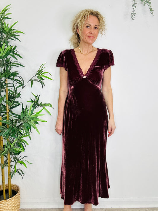 Velvet Clarice Dress - Size L