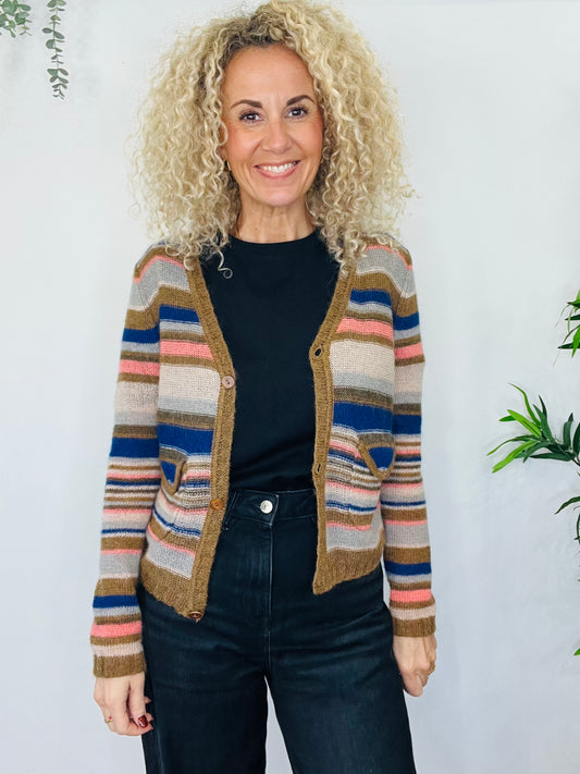 Striped Cardigan - Size M