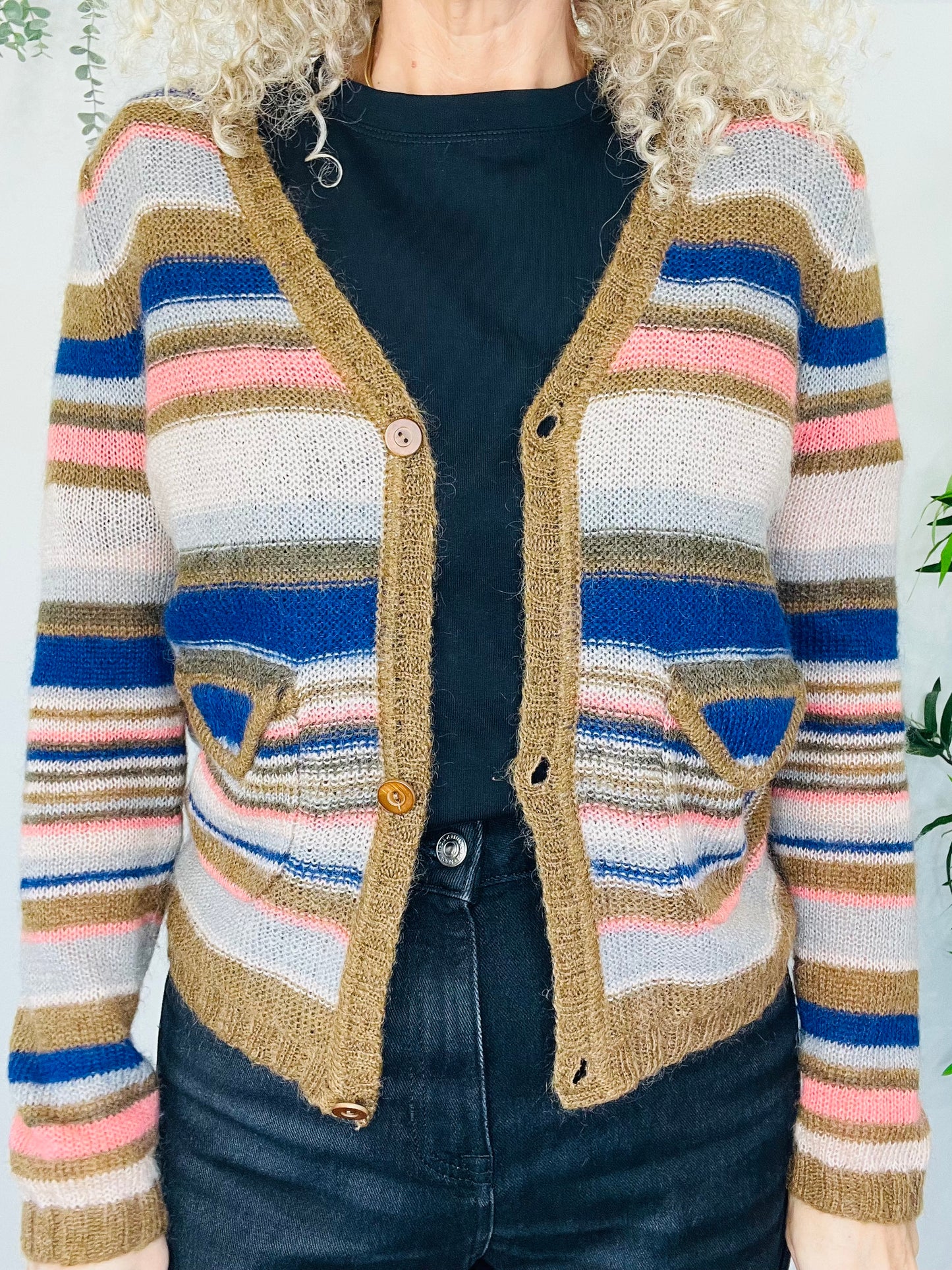 Striped Cardigan - Size M