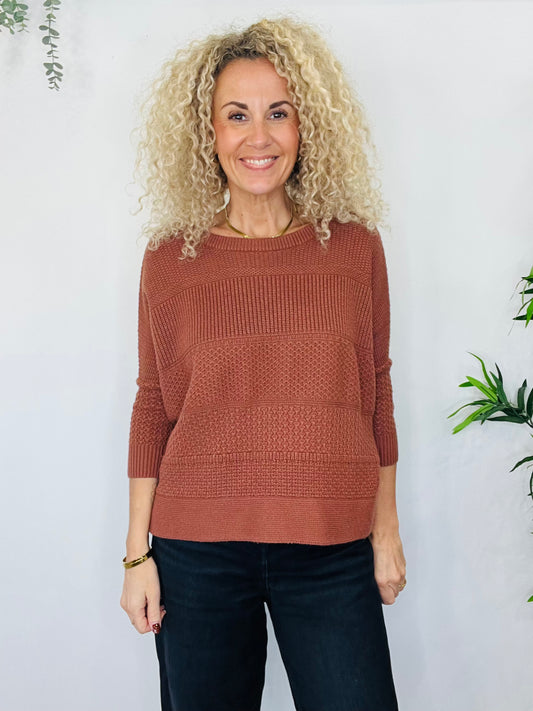 Textured Jumper - Size M