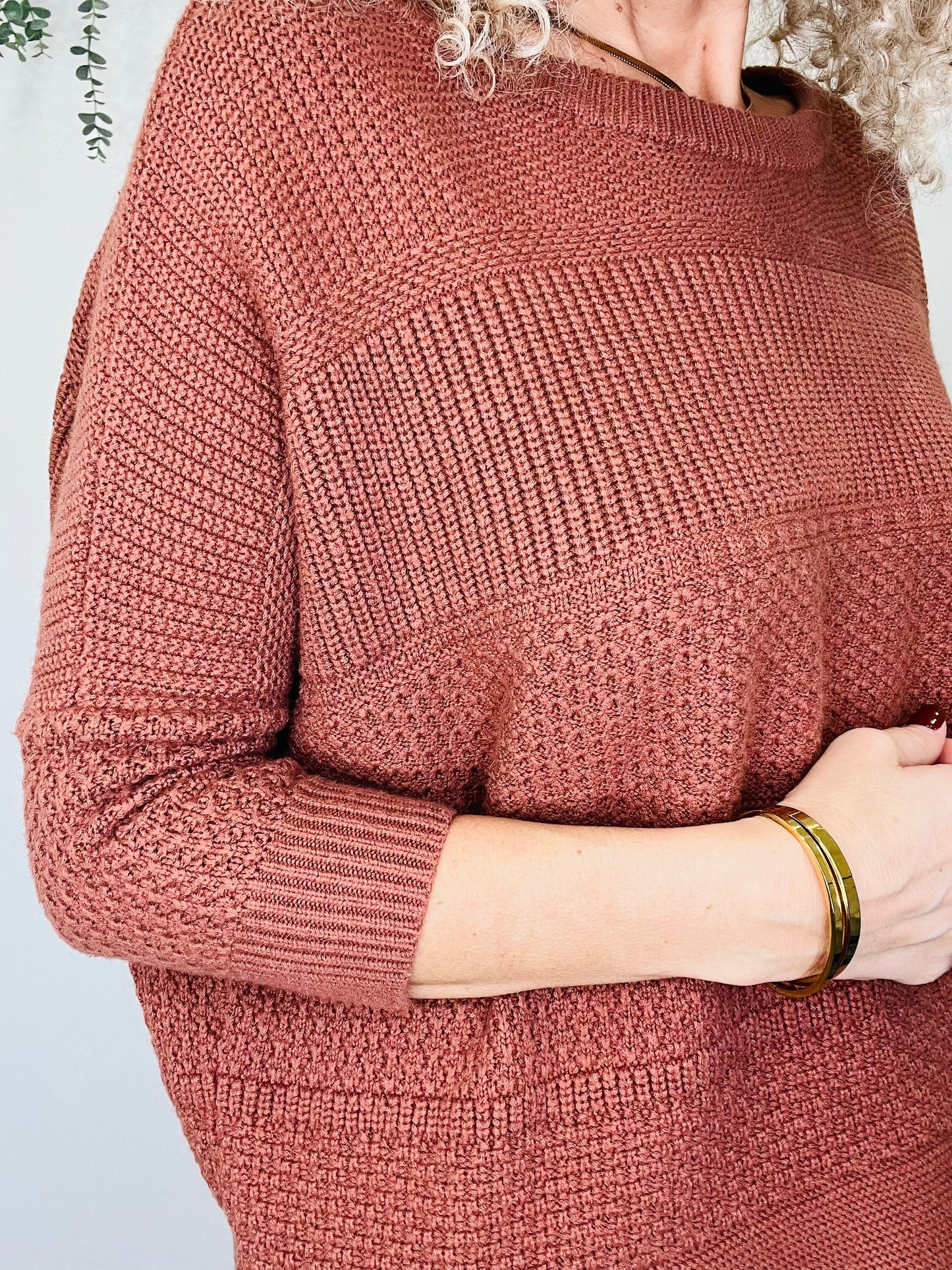 Textured Jumper - Size M