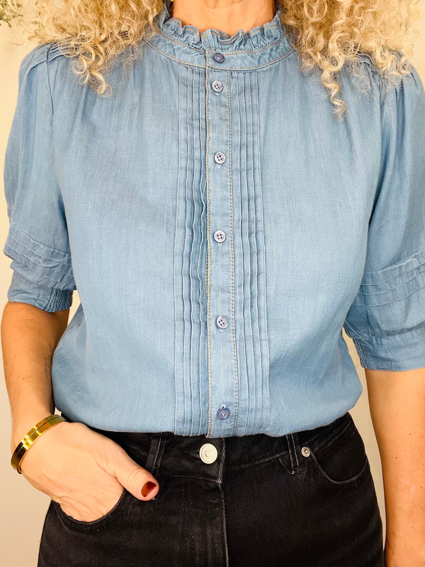 Chambray Blouse - Size 10