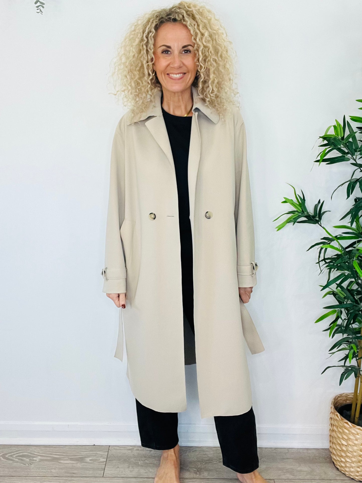 Belted Trench Coat - Size 42IT