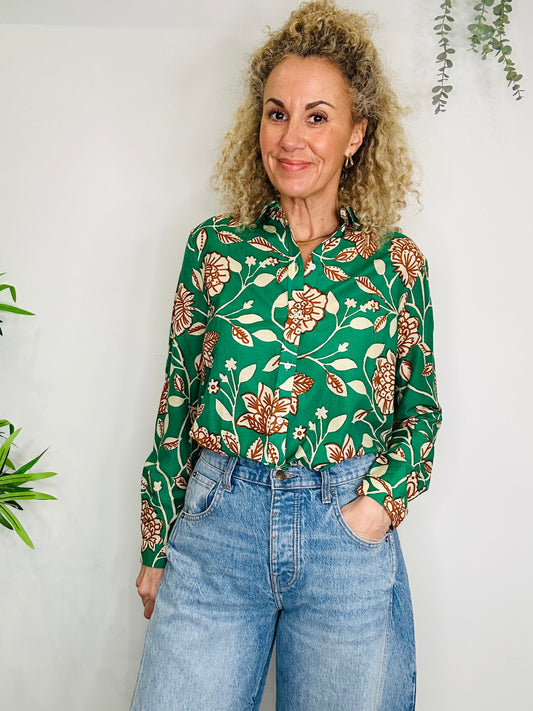 Patterned Shirt - Size 38