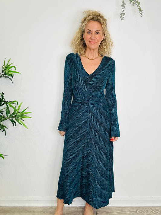 Metallic Knit Dress - Size 38