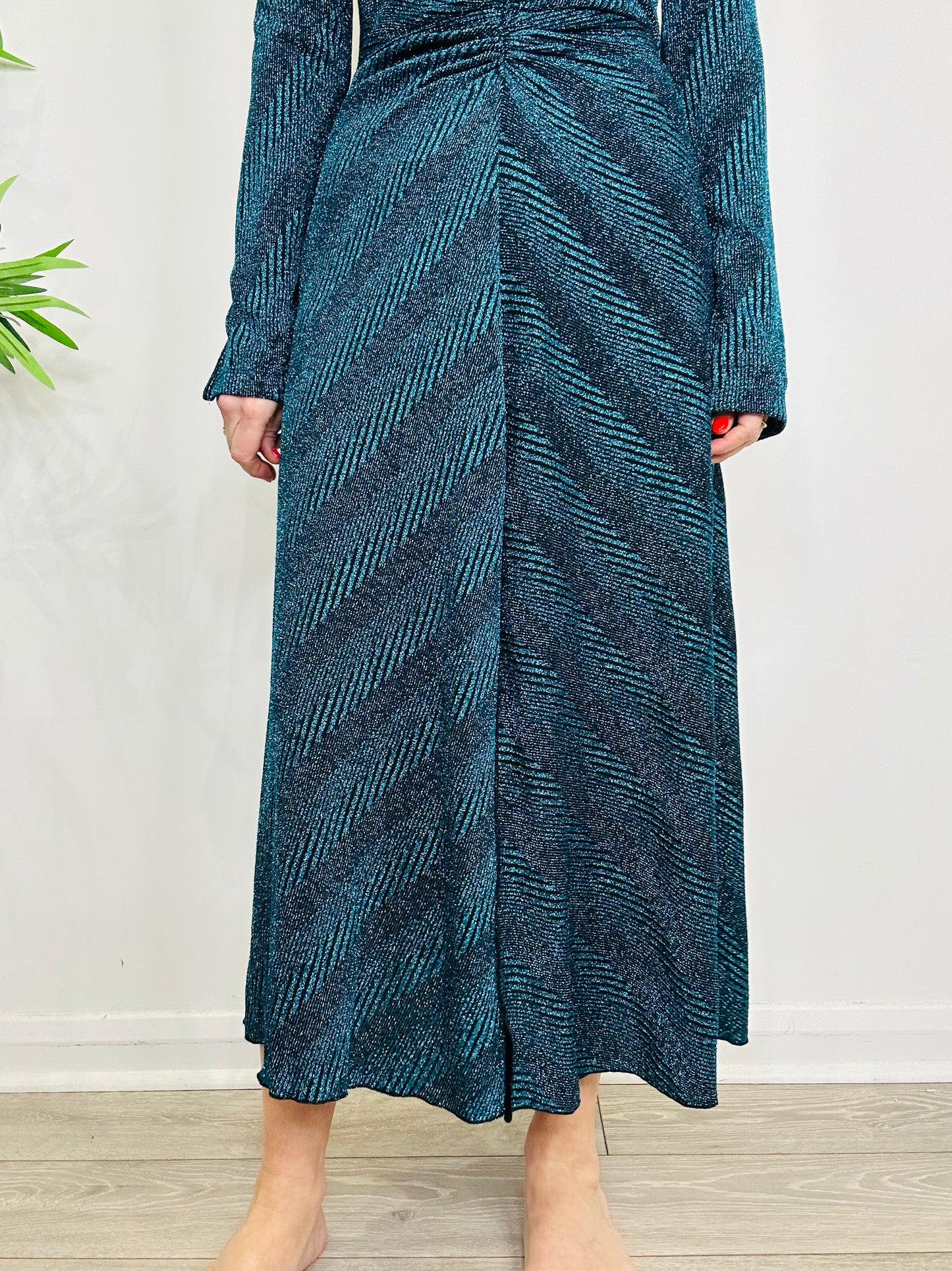 Metallic Knit Dress - Size 38