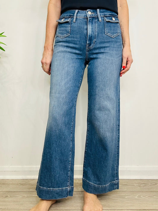 Le Slim Palazzo Jeans - Size 27
