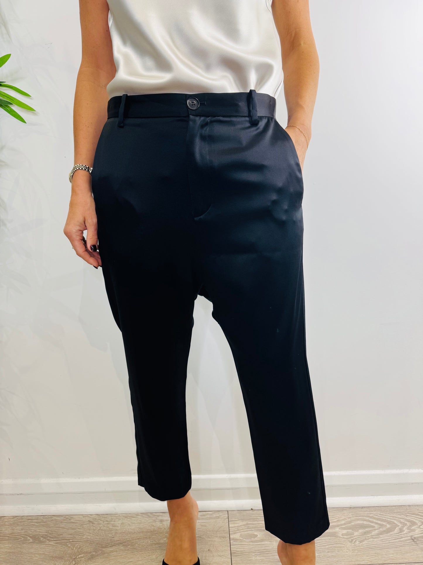 Silk Trouser Suit - Size 10