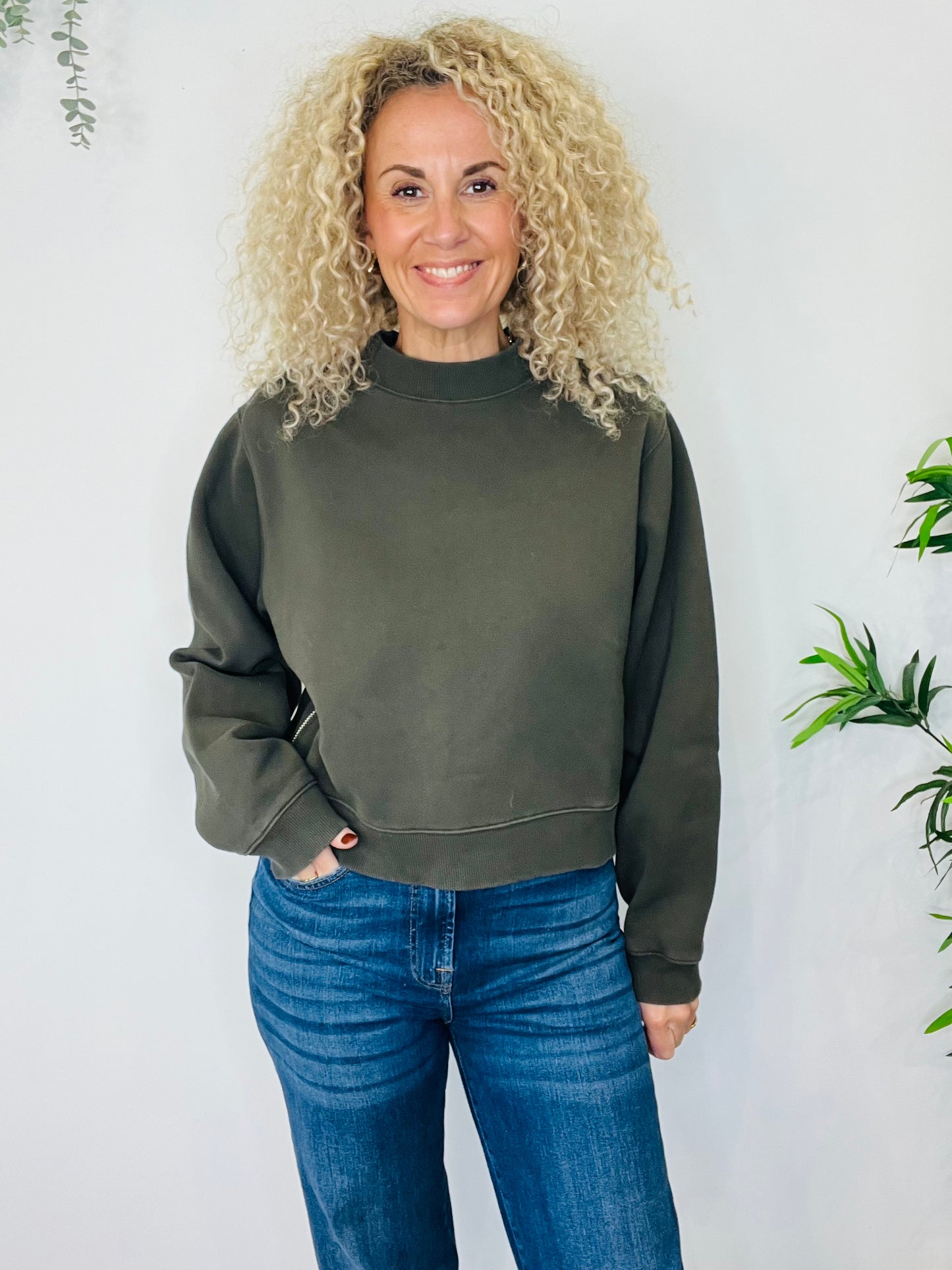 Side Zip Sweatshirt - Size M