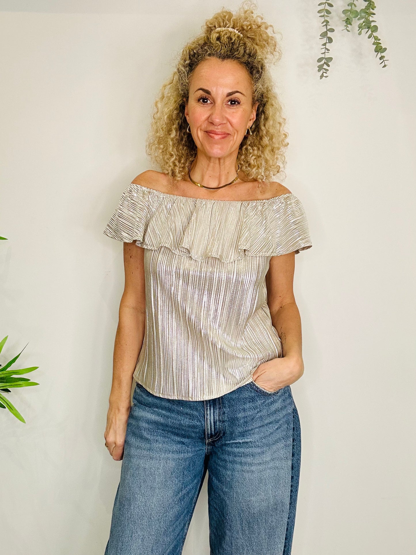 Plisse Top - Size 12