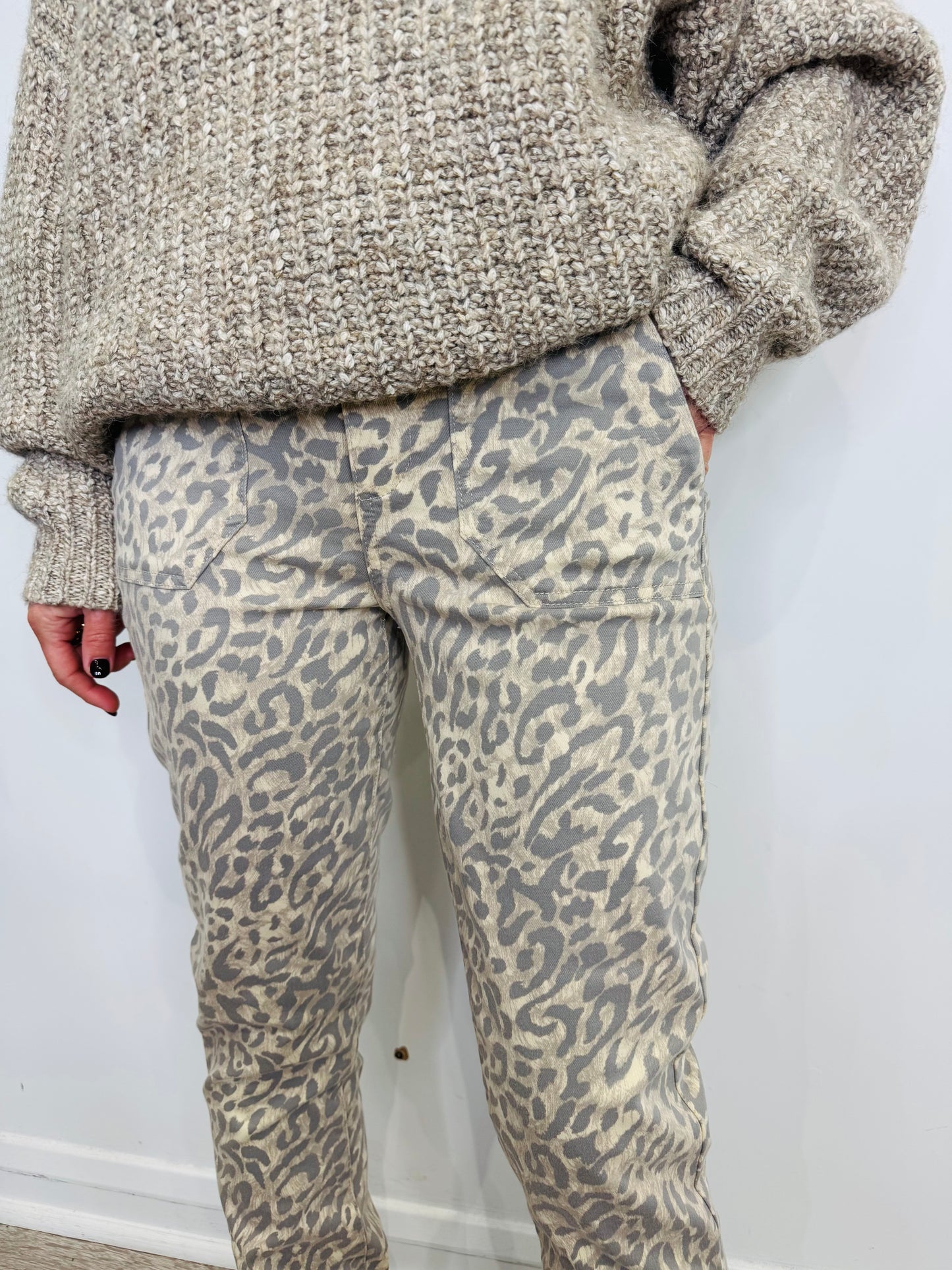 Leopard Print Mayslie Trousers - Size 26