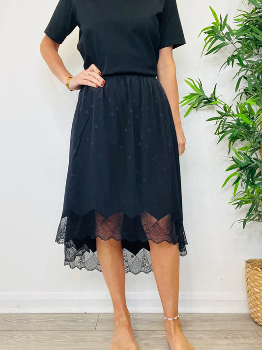 Silk Midi Skirt - Size 36