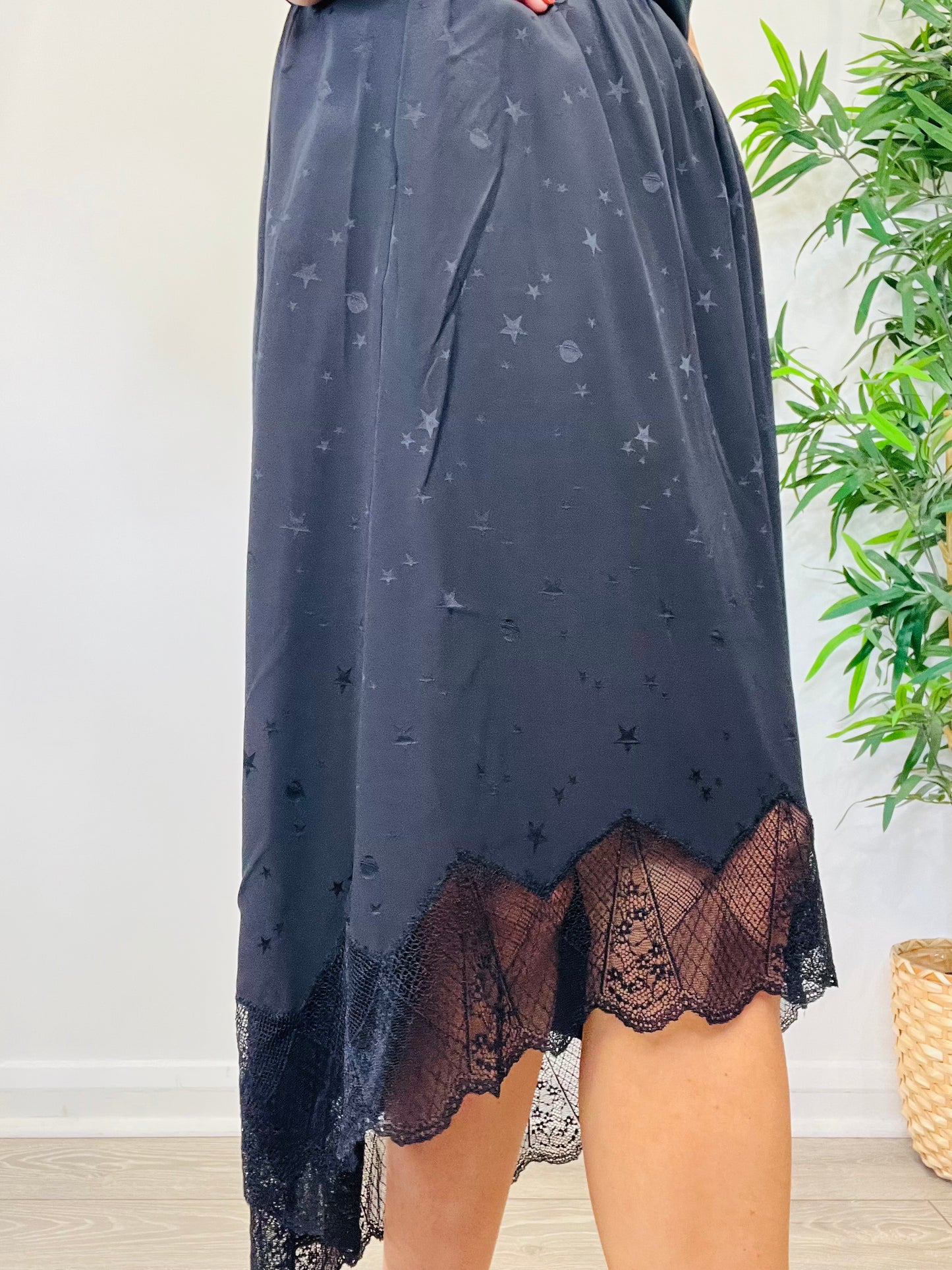 Silk Midi Skirt - Size 36