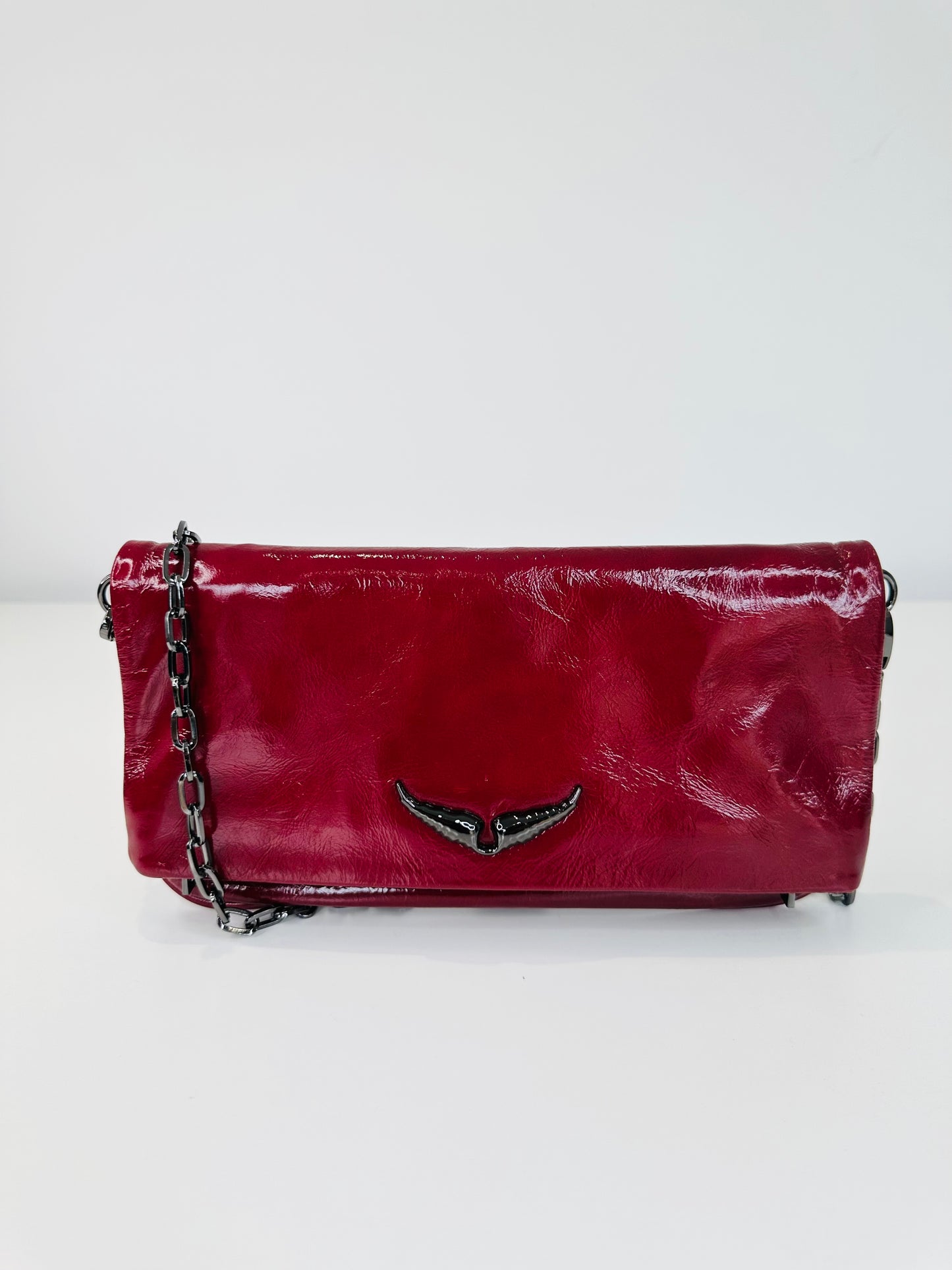 Patent Leather Rock Clutch