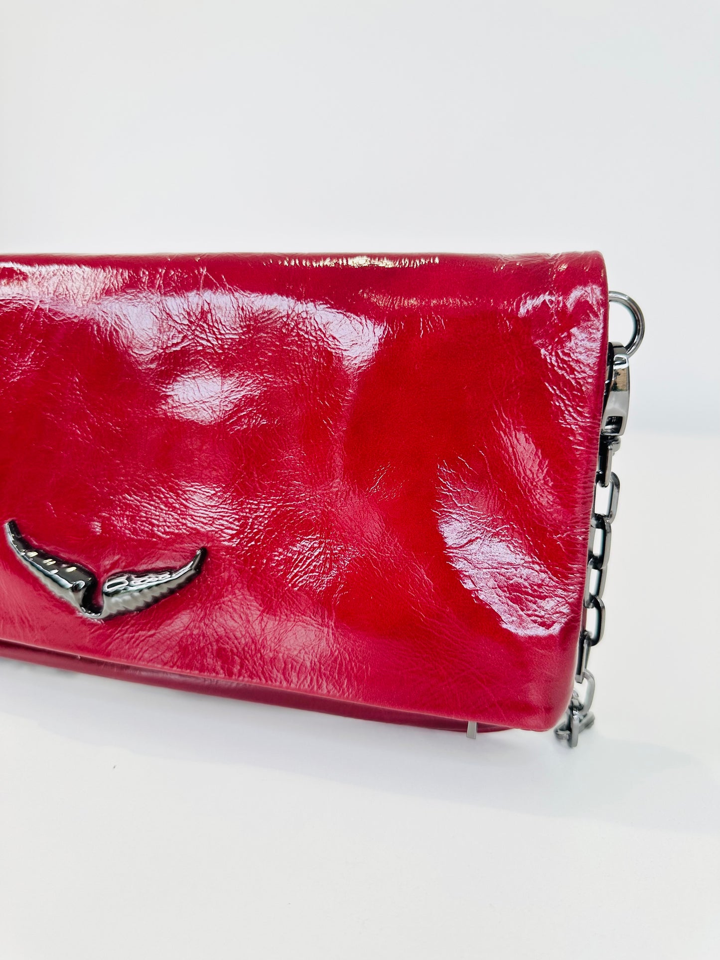 Patent Leather Rock Clutch