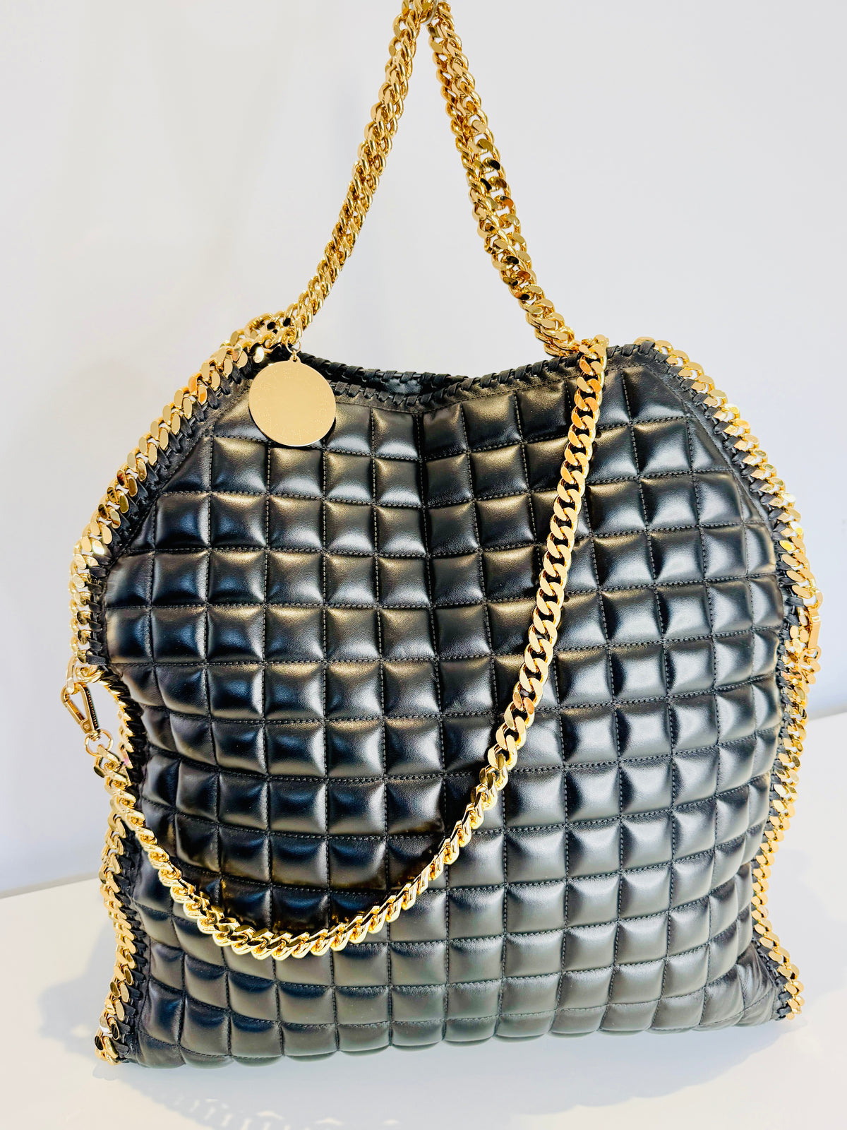 Falabella Quilted Faux Leather Maxi Tote