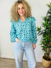 Load image into Gallery viewer, Patterned Cotton Blouse - Size 18
