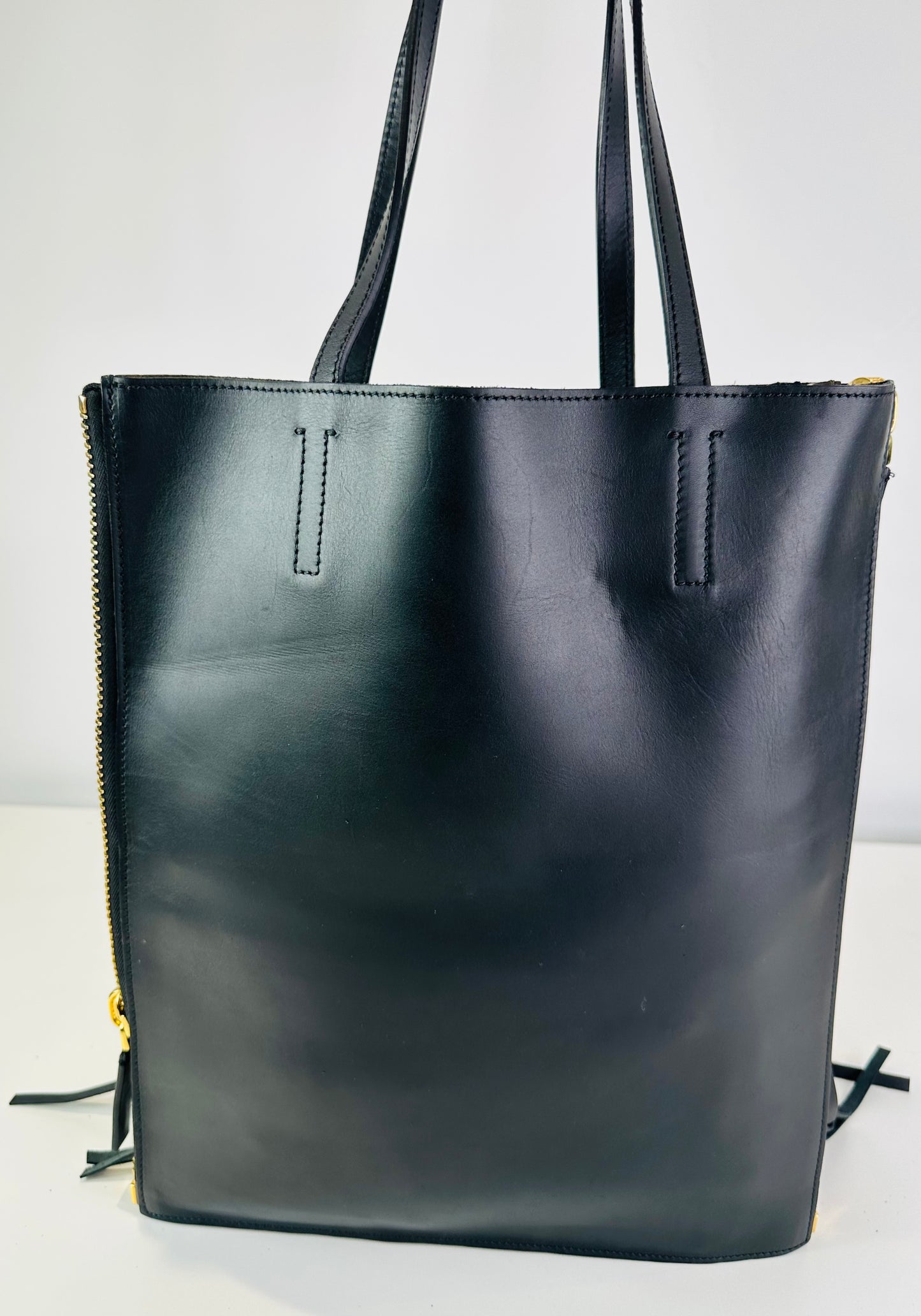 Fringed Leather Tote