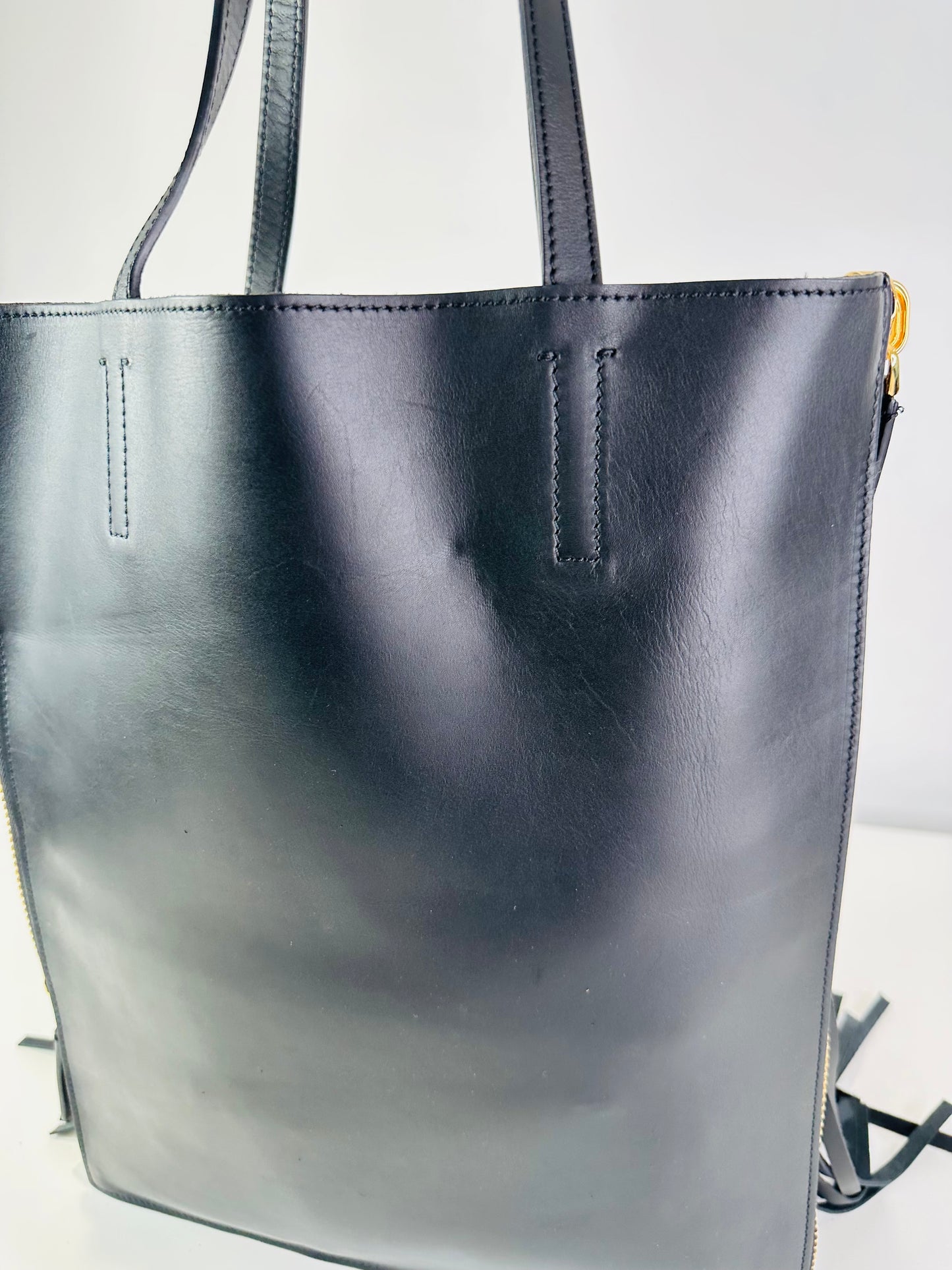 Fringed Leather Tote