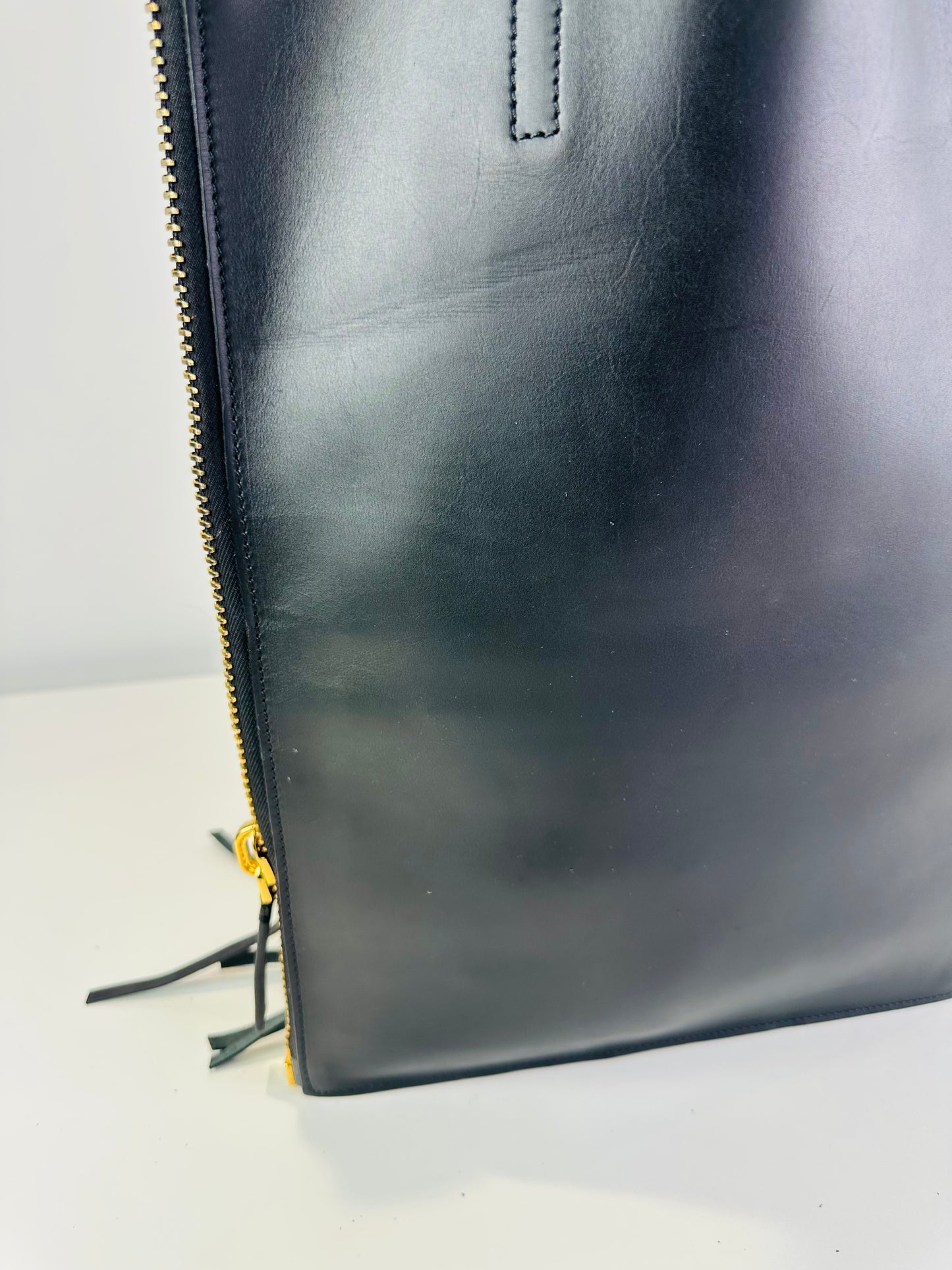 Fringed Leather Tote